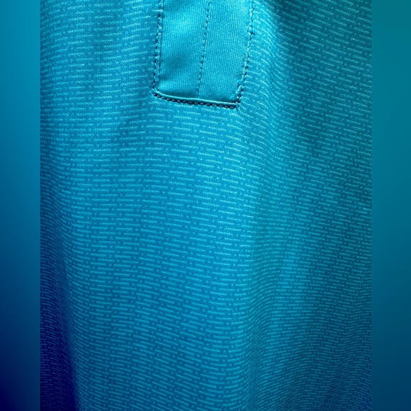 Tournament Collection pickle,golf,tennis agua patterned shirt. Size L - Picture 2 of 6